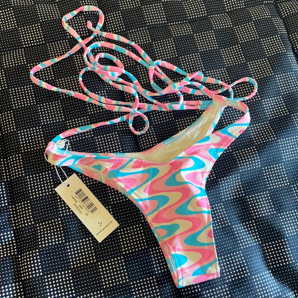 syd high cut wrap bikini bottom wildflower frankie